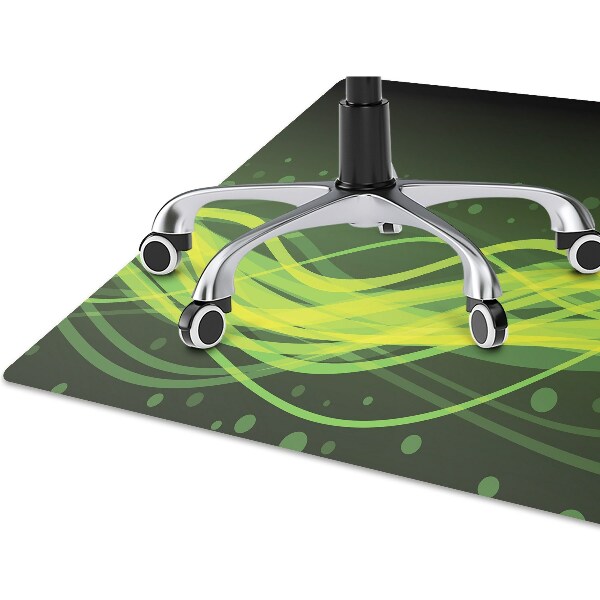 Alfombra para silla de escritorio Rayas verdes