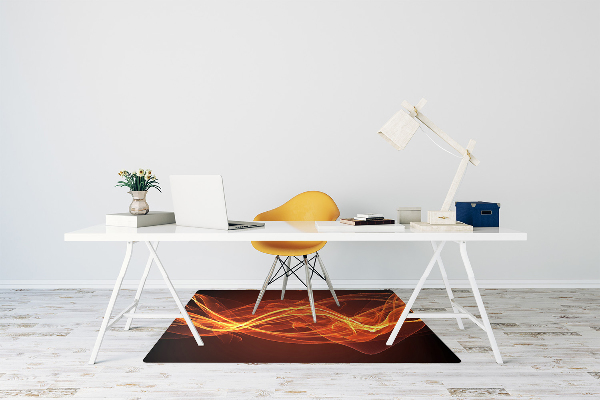 Alfombra silla ordenador Llama roja