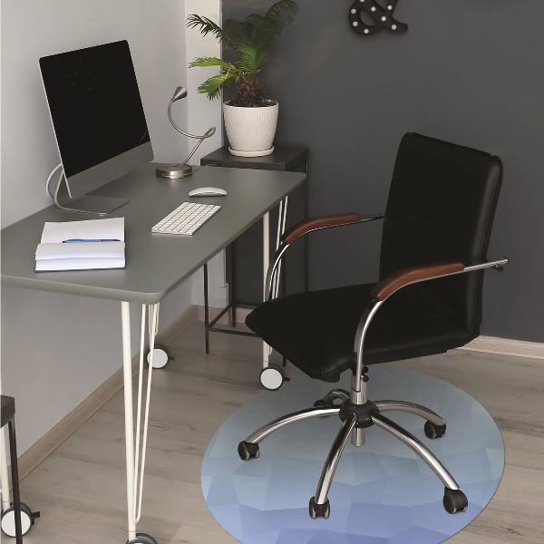 Alfombrilla para silla de escritorio Abstracción azul