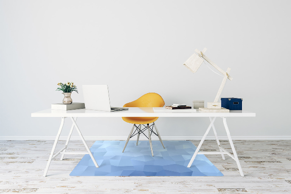 Alfombrilla para silla de escritorio Abstracción azul