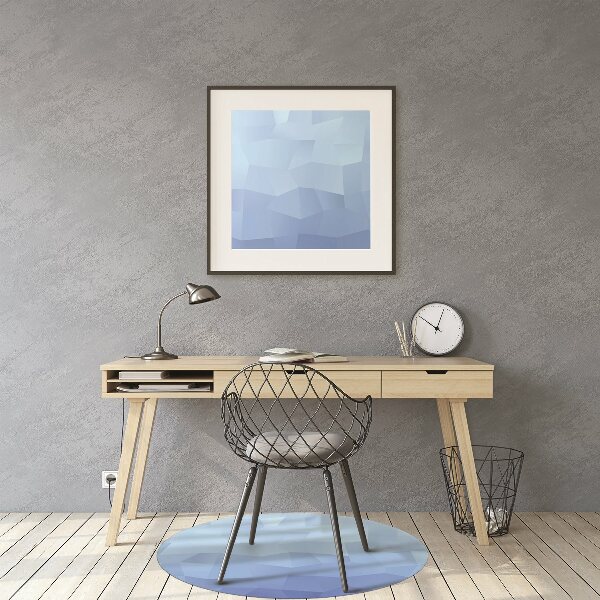 Alfombrilla para silla de escritorio Abstracción azul