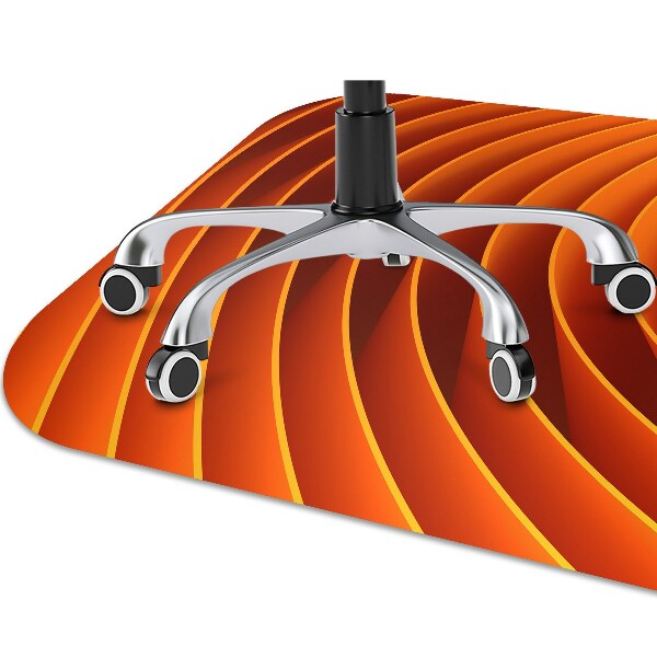Alfombra silla ordenador Olas de naranja