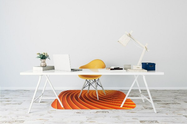 Alfombra silla ordenador Olas de naranja