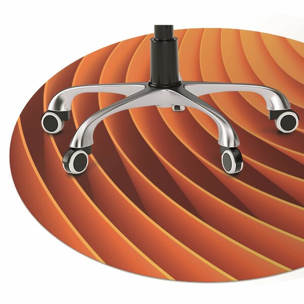 Alfombra silla ordenador Olas de naranja