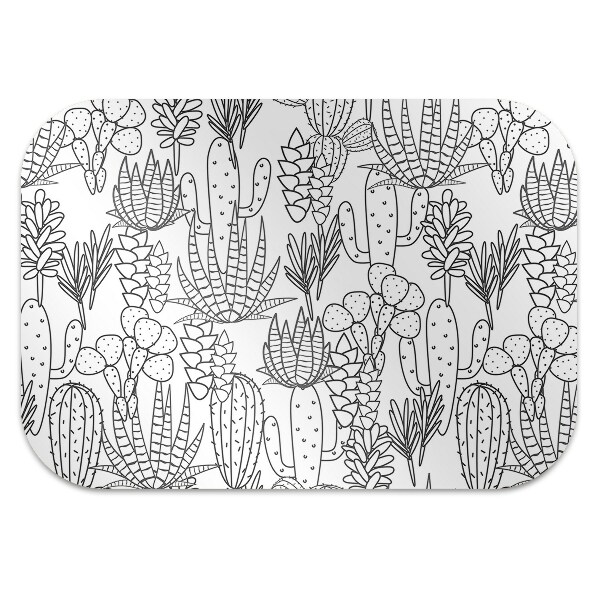 Alfombra para silla de escritorio Cactus