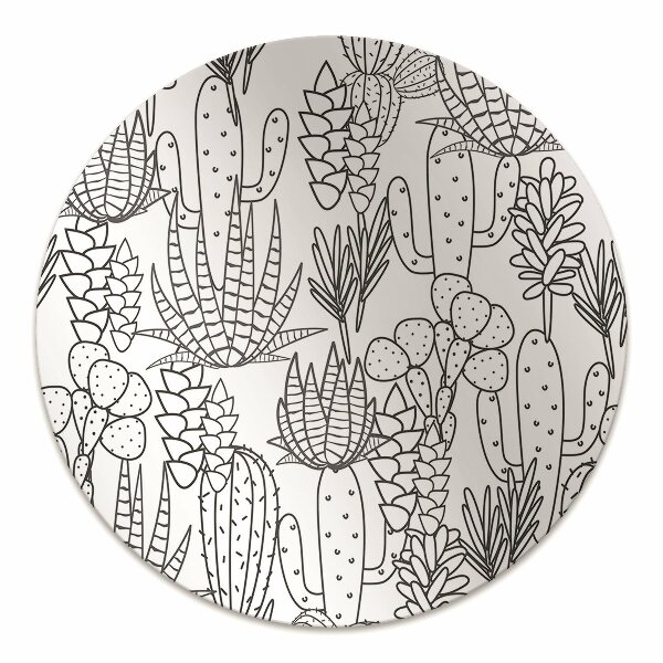 Alfombra para silla de escritorio Cactus