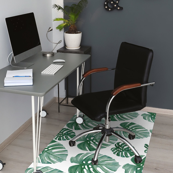 Alfombra para silla de escritorio Hojas de monstruos