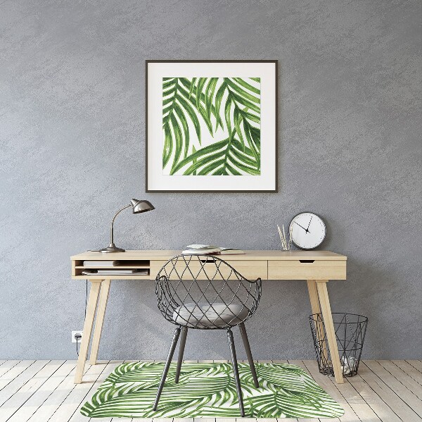 Alfombra para silla de escritorio Hoja de palma