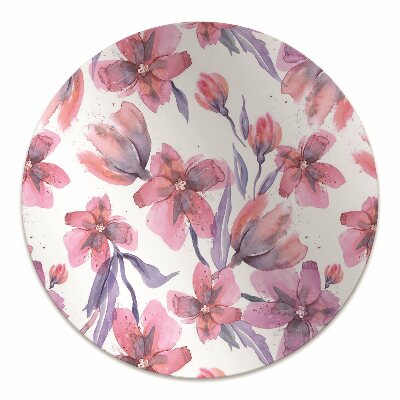 Alfombra silla ordenador Flores pastel