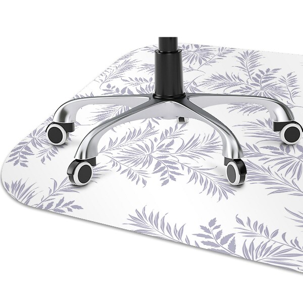 Alfombra silla ordenador Hojas grises