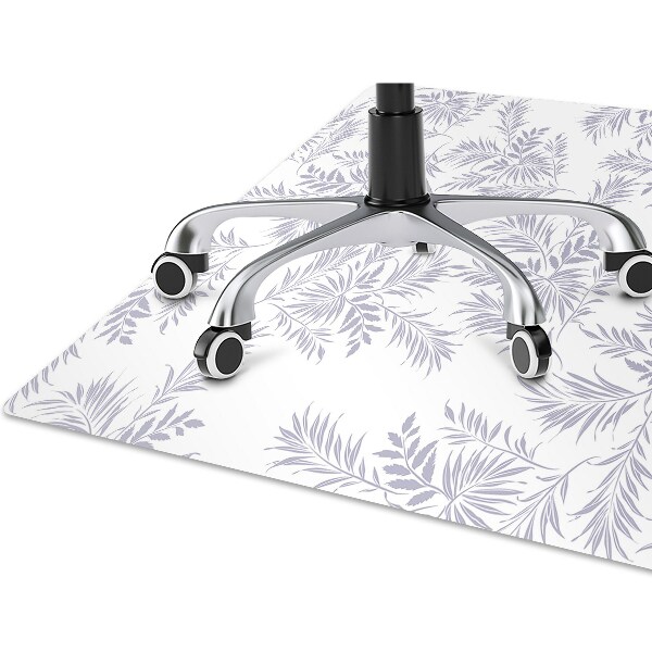 Alfombra silla ordenador Hojas grises
