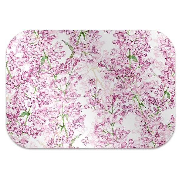 Alfombra para silla de escritorio Flores lilas