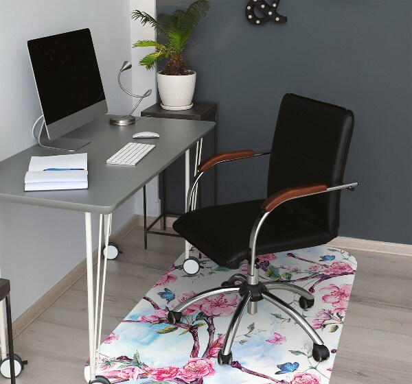 Alfombra para silla de escritorio Árbol de albaricoque