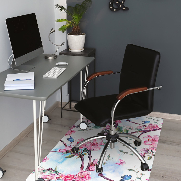 Alfombra para silla de escritorio Árbol de albaricoque