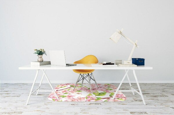 Alfombra para silla de escritorio Flores de cerezo