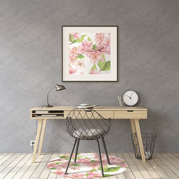 Alfombra para silla de escritorio Flores de cerezo