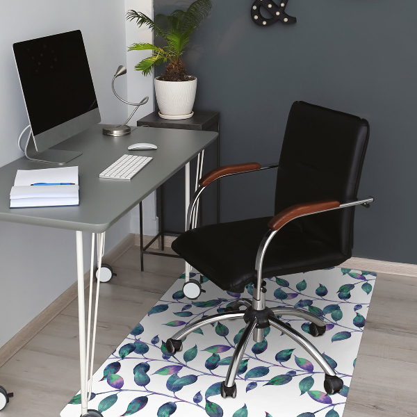 Alfombrilla para silla de escritorio Hojas de cuento de hadas