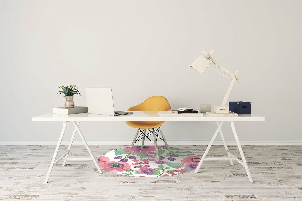 Alfombra silla ordenador Flores y bayas