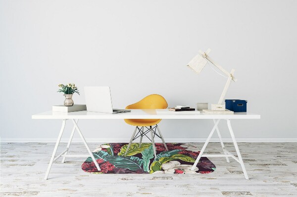 Alfombra silla ordenador Floral