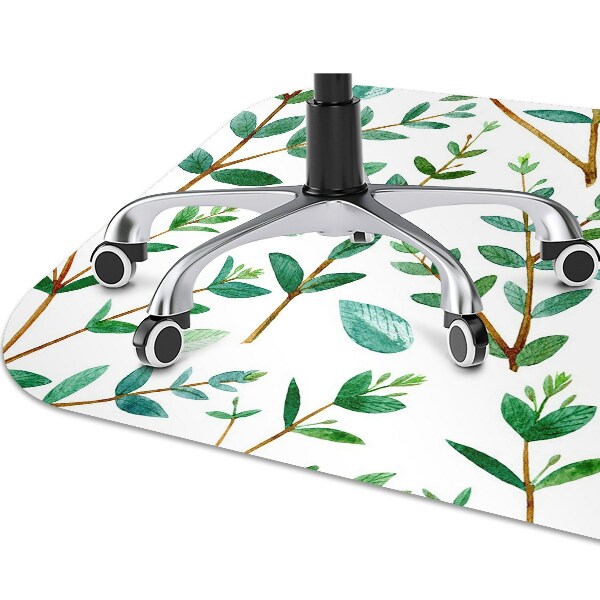 Alfombra silla ordenador Ramas verdes