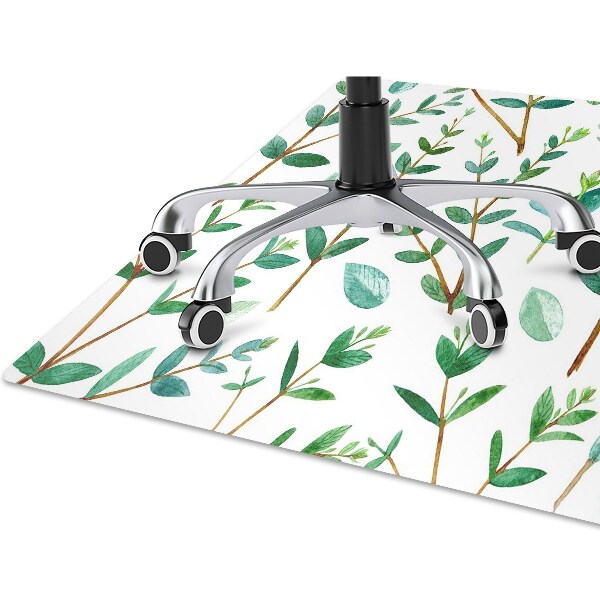 Alfombra silla ordenador Ramas verdes