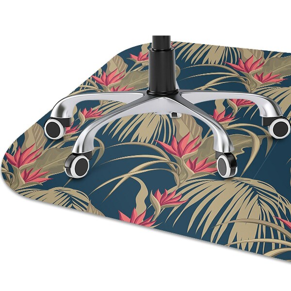 Alfombra silla ordenador Palmeras tropicales