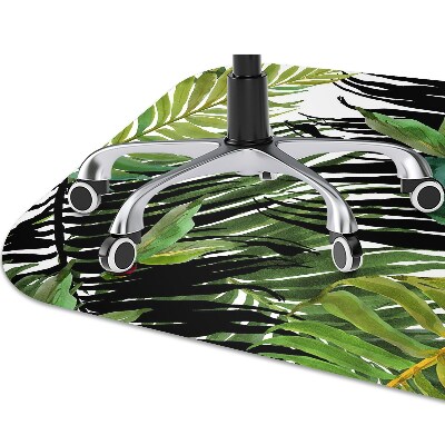 Alfombra para silla de escritorio Hojas tropicales