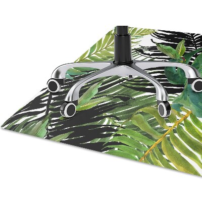 Alfombra para silla de escritorio Hojas tropicales