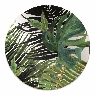 Alfombra para silla de escritorio Hojas tropicales