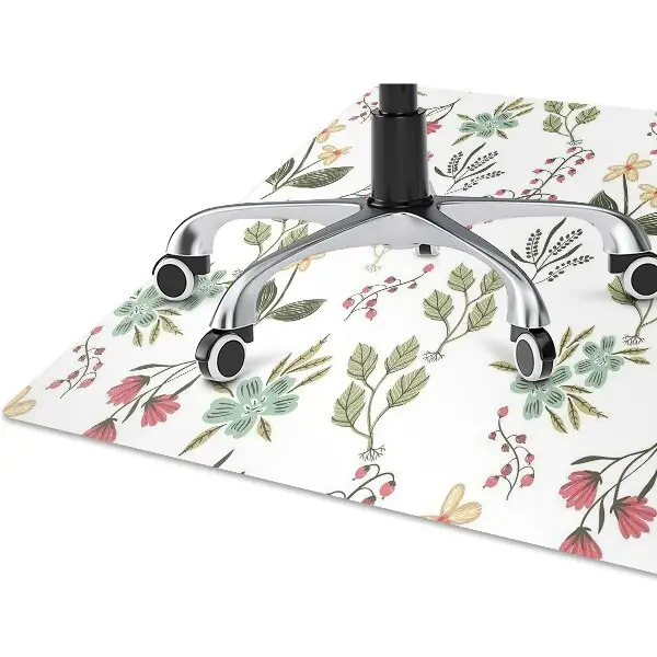 Alfombra para silla de escritorio Bayas y flores