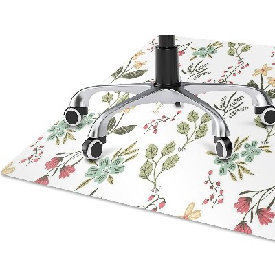 Alfombra para silla de escritorio Bayas y flores