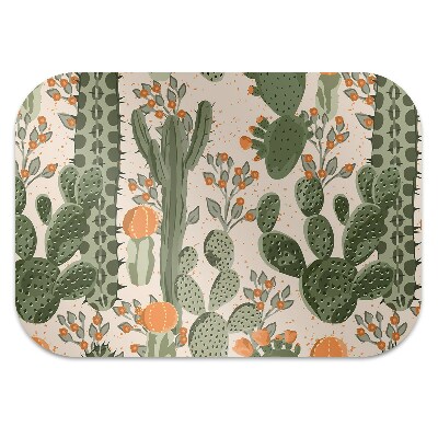 Alfombra silla ordenador Cactus naranja