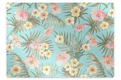 Alfombra para silla de escritorio Flores pastel