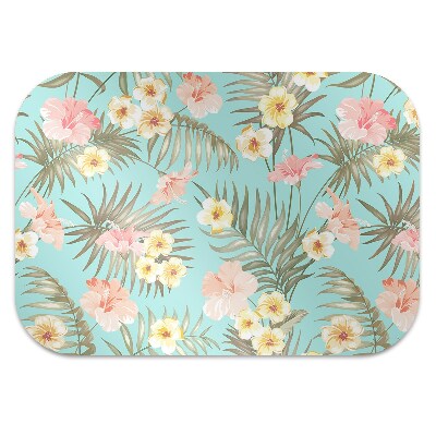 Alfombra para silla de escritorio Flores pastel