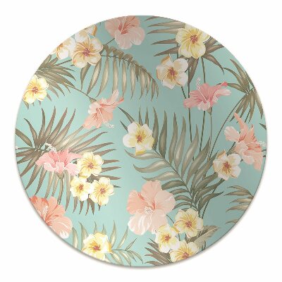 Alfombra para silla de escritorio Flores pastel