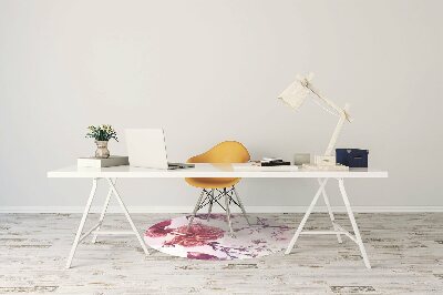 Alfombra para silla de escritorio Pájaros morados