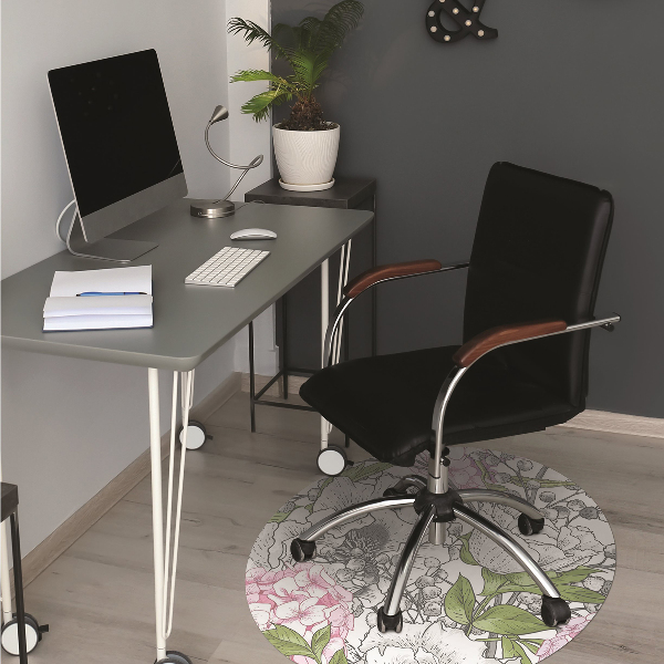 Alfombra para silla de escritorio Aves