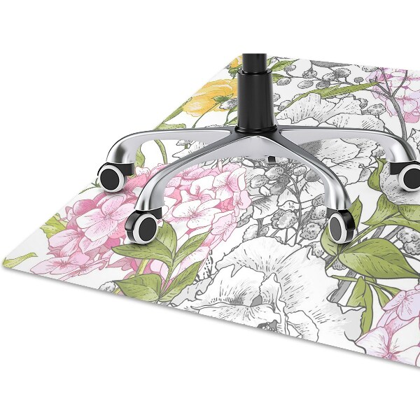 Alfombra para silla de escritorio Aves