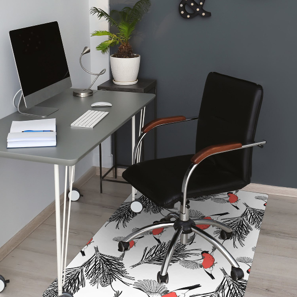 Alfombra para silla de escritorio Gile y árboles