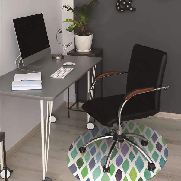 Alfombra para silla de escritorio Patrones coloridos