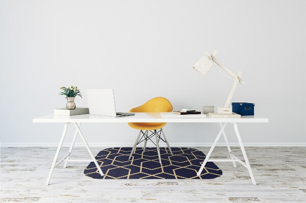 Alfombra para silla de escritorio Patrón dorado