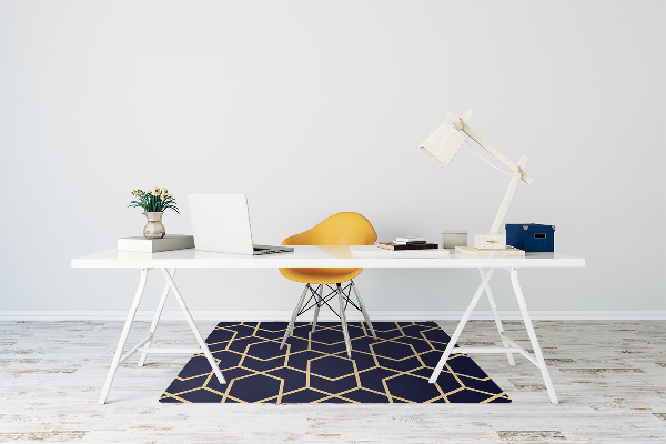 Alfombra para silla de escritorio Patrón dorado