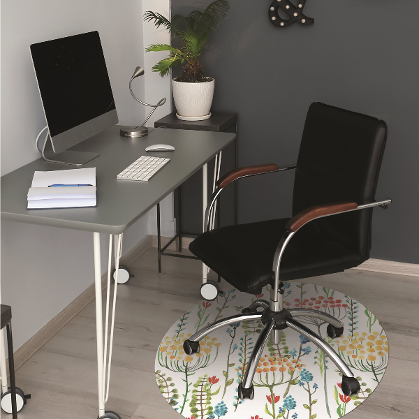 Alfombra para silla de escritorio Prado colorido