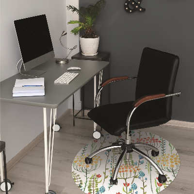 Alfombra para silla de escritorio Prado colorido