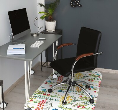 Alfombra para silla de escritorio Prado colorido