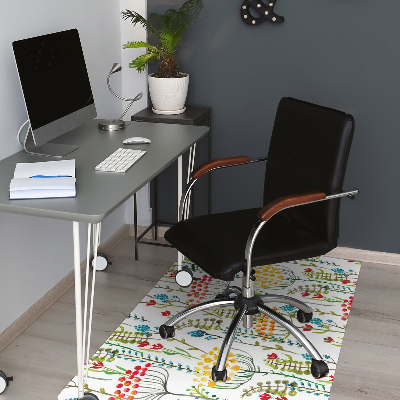 Alfombra para silla de escritorio Prado colorido