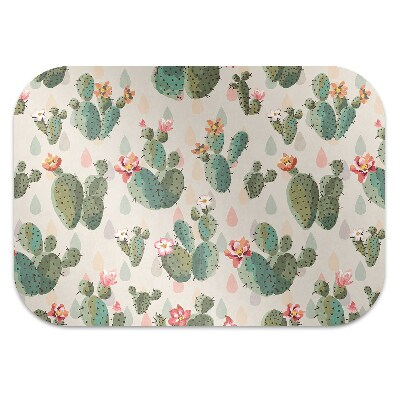 Alfombra silla ordenador Cactus