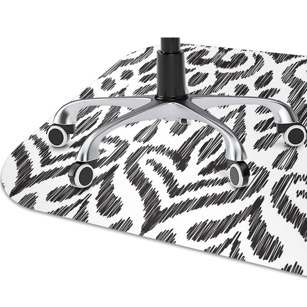 Alfombra silla ordenador Patrón africano