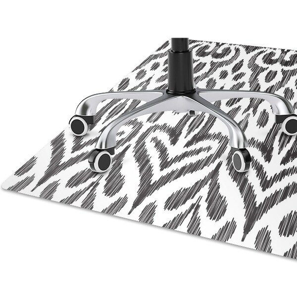 Alfombra silla ordenador Patrón africano