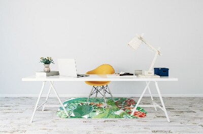 Alfombra para silla de escritorio Camaleones